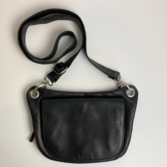 Osgoode Marley Logan Crossbody Bag Black Genuine Leather Classic Artisan - Picture 6 of 16